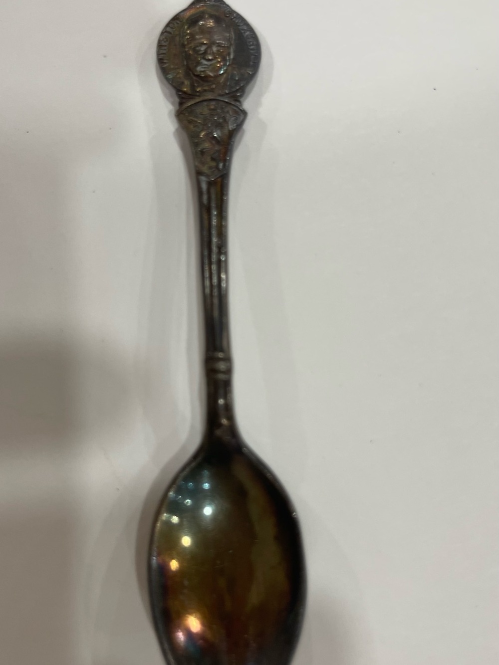 Vintage birks Sir Winston Churchill silver plated souvenir spoon